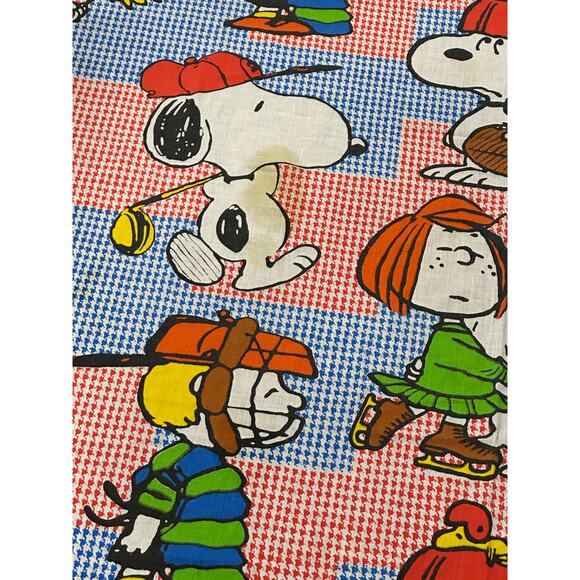 Peanuts, Baseball, Fabric Panel, 86x64", Sewing Supply, STAIN ~ 251016-WH 418 - Picture 2 of 5